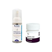 MINOXIDIL 5% EN ESPUMA 60ML + MINOXIDIL 5MG 60 CAPS